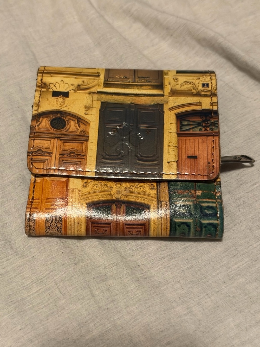 Patricia Nash Compact Multicolor Women's Wallet with Architectural Print